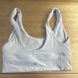 Baby blue Lululemon XS sports bra.  Washed but never worn! Perfect condition